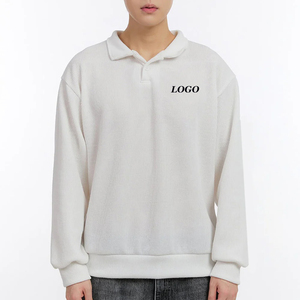 Sudadera para Hombre con Cuello Camisero, Material Suave, Precio Económico, con Diseño de Logotipo Personalizado / Casual de Alta Calidad y Botones 2026 - Product Image 1