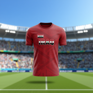 Set Maglia da Calcio dell'Iraq con Nome e Numero Personalizzati per la Coppa del Mondo 2026, Maglie per Tifosi Personalizzabili con Accessori - Product Image 3
