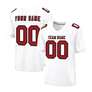 Maillot de football américain en gros de haute qualité 100 % polyester 250 g/m² respirant anti-humidité design personnalisable manches courtes - Product Image 5