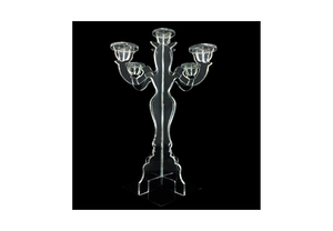 MHQ-2577 Unique <b>Crystal</b> Arms Candelabra New Design Wedding Table Candle <b>Stand</b> Centerpiece Decorations - Product Image 2