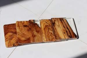 High Quality Thermal Insulation Wooden Coasters Pads Creative Solid Wooden Blank Coasters <b>Christmas</b> <b>Table</b> Custom Printing Logo - Product Image 5