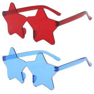 Gafas de Sol con Marco de Estrella de Cinco Puntas, Lentes Ópticas UV400, Nuevas Gafas de Sol para Hombre y Mujer, Marco de PC - Product Image 1