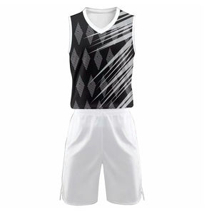 Maillots de basket-ball unisexes de haute qualité pour hommes, ensembles de tailles plus grandes, respirants, personnalisés avec le nom de l'équipe, techniques imprimées, vente en gros - Product Image 3