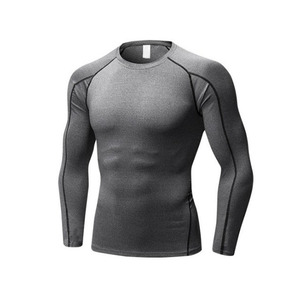 2025 personnalisé hommes éruption garde séchage rapide manches longues Gym Fitness vêtements Compression respirabilité adultes MMA vêtements de sport - Product Image 2