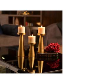 El mejor diseño hecho a mano, Juego de 3 velas de Metal, soporte votivo con acabado personalizado, decoración de boda, votivo de Metal - Product Image 3