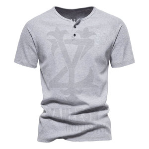 เสื้อยืดผู้ชายผ้าคอตตอน/ใยไผ่เนื้อหนาคุณภาพดีที่สุดปี 2023 แบบเรียบง่าย สวมใส่สบาย พร้อมโลโก้สั่งทำ - Product Image 4