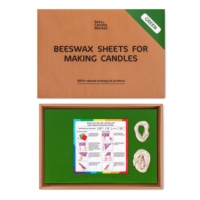 Kit de Fabricación de Velas de Cera de Abeja Sotacandlemarket para Niños, Color Verde, Más de 48 Hojas de Colores de Lujo, Juguete Educativo
