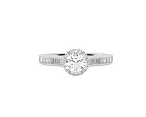 AJRETAIL 1.408 Carat Lab Grown Diamond Engagement <b>Ring</b> White Gold Classic Brilliant Cut G Color VS1 Clarity IGI Certified - Product Image 1