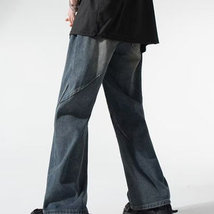Nuevo estilo, recto y suelto, informal, nueva moda, pantalones vaqueros duraderos para hombre, logotipo personalizado, pantalones transpirables de alta calidad, pantalones vaqueros para hombre - Product Image 2