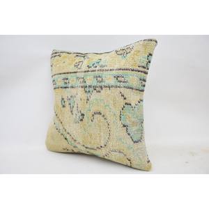 Almohada de lana Kantha multicolor de 18x18 pulgadas con diseño de patrón vintage Almohada de lana tejida estampada - Product Image 3