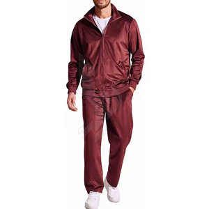 ชุดวอร์มผ้ากำมะหยี่ของผู้ชายชุดสองชิ้นระบายอากาศได้ดีเสื้อฮู้ดและกางเกงวิ่งแบบกำหนดเองสำหรับฤดูหนาว - Product Image 3