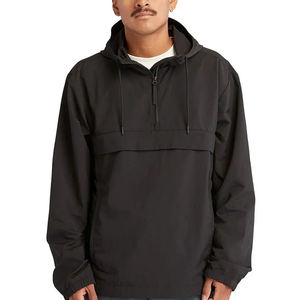 แจ็กเก็ตกันลมแห้งเร็วพร้อมซิปครึ่งระบายอากาศได้เสื้อฮู้ดกีฬาฤดูหนาวของผู้ชายโลโก้แบบกำหนดเอง - Product Image 1