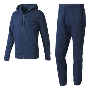 Custom 380 GSM Lightweight Streetwear 100% Polyester Tracksuit Cut and <b>Sew</b> for Men Solid Hoodie and Sweatpants <b>Set</b> - Product Image 2