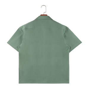 Breathable <b>High</b> Quality <b>Collar</b> Contrasting Button up Double Pocket Short Sleeve <b>Men's</b> <b>Shirt</b> Digital Printing <b>Shirt</b> - Product Image 2