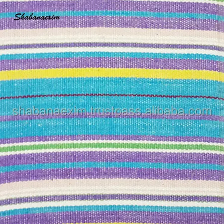 Kain katun Multi bergaris katun rajut warna-warni untuk piyama rumah tekstil kain katun bergaris kualitas tinggi