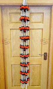 ดอกดาวเรืองแบบดั้งเดิม tuberose พวงมาลัยแขวนผนังสำหรับ haldi mehendi ฉากหลัง ganpati ตกแต่งเทศกาลสายประดิษฐ์ - Product Image 4