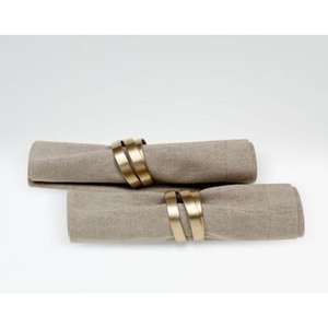 Ronds de serviette en laiton de qualité supérieure fabriqués à la main avec finition en or poli pour les dîners et les célébrations haut de gamme - Product Image 4