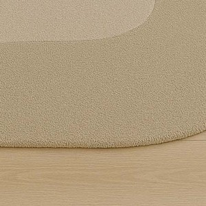 Tapis en laine à poils hauts touffeté à la main moderne personnalisable Beige couleur unie réversible tapis pour animaux de compagnie salon fait à la main - Product Image 6