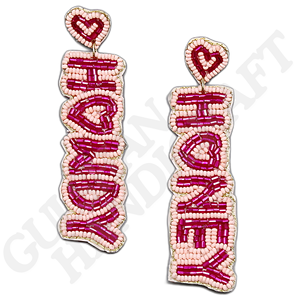 Pendientes temáticos náuticos multicolores hechos a mano, forma única bordada en tela de algodón de alta calidad, color azul y blanco - Product Image 1