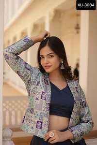 Vêtements ethniques indiens Georgette vert Lehenga Choli avec Dupatta avec travail de broderie de séquence d'impression numérique pour les fonctions de mariage - Product Image 4