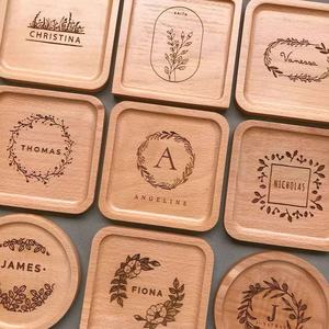 Durable wooden <b>coaster</b> <b>set</b> crafted with strong natural finish ideal for protecting delicate household surfaces - Product Image 2