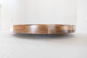 Plateau tournant en bois Smooth-Spin Lazy Susan pour buffet de table et service de fête - Product Image 2