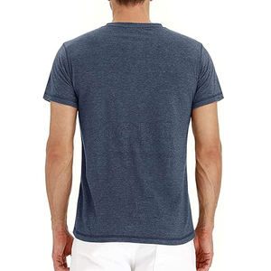 Haute qualité hommes polo uni couleur unie respirant tenue décontracté extérieur t-shirts - Product Image 3