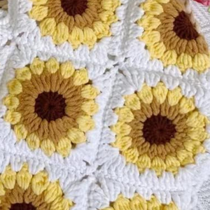 Bolso de hombro tejido de gran tamaño Granny Square Tole, bolso de mano estético con motivo de ganchillo hecho a mano para niñas OEM hecho en Vietnam - Product Image 4