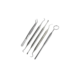 Juego de Instrumentos dentales manuales de acero inoxidable, Kit profesional duradero, escalador de sonda de espejo explorador, certificado CE, grado A + - Product Image 4