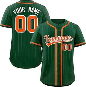 Uniforme de baseball pour jeunes, maillot à manches courtes personnalisé imprimé pour hommes, vêtements de sport, maillot de baseball - Product Image 3