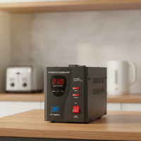 Régulateur de tension automatique KEBO RT 1000VA, monophasé, type relais, stabilisateur pour appareils électroménagers, matériau PC pour usage domestique