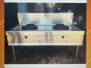 Việt Nam Chất Lượng Cao 304 Thép Không Gỉ 2-Burner <span class=keywords><strong>Gas</strong></span> Phạm Vi <span class=keywords><strong>1</strong></span>.0Mm Dày Cao Cấp Nhà Bếp Chảo Với <span class=keywords><strong>1</strong></span>-Năm Bảo Hành - Product Image 4