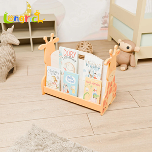Estantería para niños con forma de jirafa de dibujos animados, estante de almacenamiento de madera para libros ilustrados para niños en el hogar y el jardín de infantes - Product Image 3