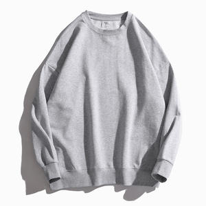 Sudadera de hombre con estampado de pantalla personalizado y cuello redondo de gran tamaño con logotipo personalizado de 500GSM de alta calidad - Product Image 5