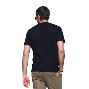 Low MOQ Classic <b>Men's</b> Premium Spandex Cotton Smart Casual T-Shirt Soft Touch Breathable Quick Dry Anti-Pilling Solid <b>Turtleneck</b> - Product Image 4