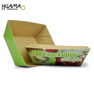 Bandeja de Comida Desechable Ecológica de Papel Kraft, Contenedor Personalizado de Grado Alimenticio para Comida para Llevar, para Comida Rápida y Bocadillos - Product Image 2