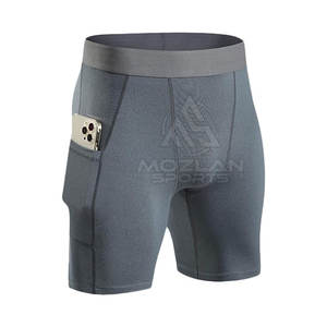 Shorts de compression respirants à séchage rapide, sur mesure, pour la gym et le fitness, best-sellers pour hommes - Product Image 2