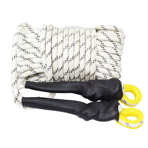 Durable 12mm White Static Rope Hook High Tension Nylon Load-bearing Construction Built-in Handle for Outdoor Safety Climbing - Product Image 1