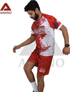 Uniforme de fútbol adulto de alta calidad más vendido personalizado ligero 100% poliéster camiseta de fútbol y conjuntos cortos de fútbol - Product Image 5