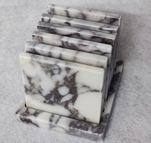 Sous-verre en marbre de forme ronde pour usage domestique, hôtel, bureau, article de meilleure qualité servant des boissons - Product Image 2