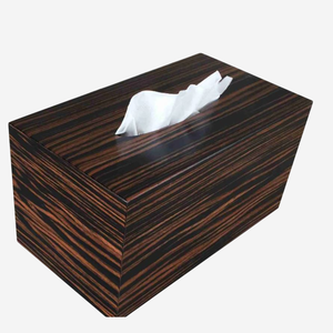 Boîte à mouchoirs en bois de qualité exclusive Distributeur de mouchoirs rectangulaire au design moderne pour organisateur de bureau ou utilisation en voiture - Product Image 2