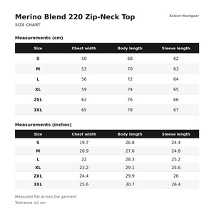 Xelent Huntgear Camiseta Térmica de Caza con Cierre de Cremallera, Mezcla de Merino, 220 GSM, Ajuste Ceñido, Otoño/Invierno, Cuello con Cremallera, Personalizable OEM, Venta al por Mayor - Product Image 6