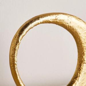 <b>Decorative</b> Sculpture in Gold Finished Home Tabletop and Desktop <b>Decorative</b> Ornaments Office <b>Decoration</b> Abstract Sculptures - Product Image 5