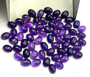 พลอยอเมทิสต์สีม่วงธรรมชาติอัญมณีหลวมเกรดเอเมทิสต์ควอตซ์เจียระไนแบบหลวมสำหรับเครื่องประดับ - Product Image 2