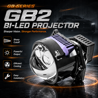 VAHID Lentille de projecteur laser bi-LED 3,0 pouces pour phare de voiture 6000K 12V, feux de croisement et de route, systèmes d'éclairage automobile