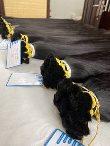 Venta Flash de doble trama rizado estilos de onda recta Natural a granel Vietnam materia prima extensiones de cabello humano de proveedores paquete - Product Image 2