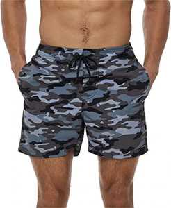 Pantalones cortos deportivos de cintura media para hombre, informales, de secado rápido, transpirables, impermeables, cintura elástica, patrón sólido, servicio Digital OEM disponible - Product Image 2