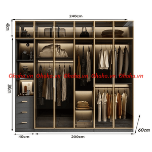 Armoire à portes vitrées Ohaha avec éclairage LED intégré - TCK003 - Product Image 5