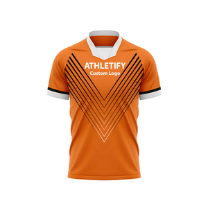 เสื้อฟุตบอลปรับแต่งได้เสื้อฟุตบอลใส่สบายสำหรับการแข่งขันฟุตบอลและการฝึกฟุตบอลพร้อมโลโก้ทีมที่กำหนดเอง - Product Image 1