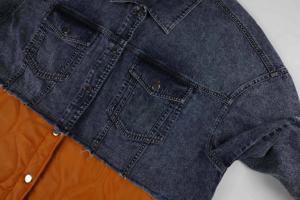 Streetwear vintage vierge de haute qualité personnalisé des fabricants 500gsm sweats à capuche unis avec fermeture éclair veste en denim pour hommes sweat à capuche unisexe - Product Image 5